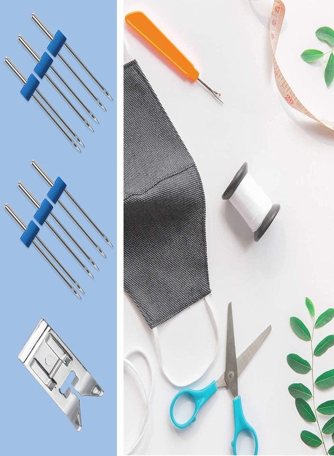 بينديا مجموعة دبابيس إبرة مزدوجة التأرجح من بينديا، 3 قطع، مقاسات 2/90، 3/90، 4/90، لأعمال الحرف اليدوية وتزيين الملابس - Image 4